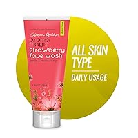 Strawberry Face Wash | 3.38 Fl Oz (100ml) | Hydrating Facial Cleanser | Natural Moisturizing Facewash | All Skin Type | for Men & Women