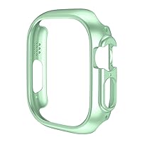 Watch Cover for Apple Watch 8/7 41mm45mm PC Protective Case Hollow Frame Protector Bumper for iwatch Series8 Pro/Ultra 49mm Case (Color : Cyan-Blue, Size : 49MM Ultra)