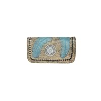 American West Sacred Bird Leather Tri-Fold Wallet