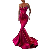 Women's Spagetti Straps Mermaid Prom Gowns Long Party Formal Dress