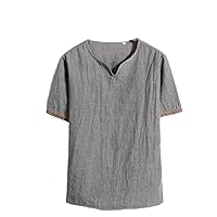 Chinese-Style Men's Short-Sleeve T-Shirt with Ethnic Style for Youth, Retro Casual Shirt