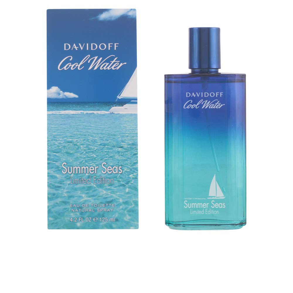 Davidoff Cool Water Summer Seas Limited Edition Eau De Toilette Spray for Men, 4.2 Fluid Ounce