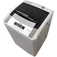 Panda Portable Washing Machine, 1.54 cu.ft, 8 Wash Programs, Top Load Clothes Washer, Gray