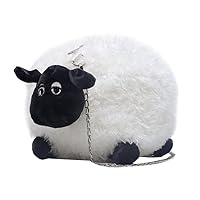 sheep Cute Plush Crossbody Bag Cartoon Purse Cell Phone Wallet Women Messenger Shoulder Bags Satchel Backpack