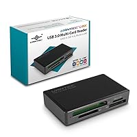 Vantec USB 3.0 Multi-Card Reader UHS-II, SD 4.0, Multi-LUN (UGT-CR615), Black