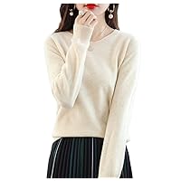Women Casual O-Neck Solid Pullovers Autumn Winter Womens Cashmere Knitwear Sweaters