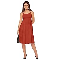 Sweetheart Neck Sleeveless Solid Rayon Dress - Cocktail Party Dress