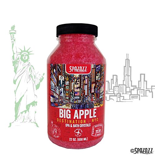 Spazazz SPZ-302 NYC Big Apple Destination Crystals Container, 22 oz.