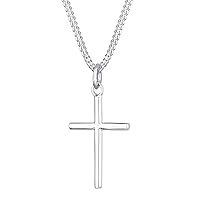Elli Women's Basic Cross Pendant Necklace in 925 Sterling Silver