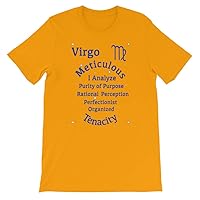 Astrology Apparel Virgo Zodiac T-Shirt Gold