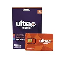 $19 Ultra Mobile Phone Plan | Unlimited Talk & Text + 2GB 5G • 4G LTE Data (3-in-1 GSM SIM Card)