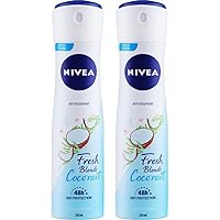 Nivea Fresh Blends Coconut Anti Perspirant- 150ml- 2 Pack