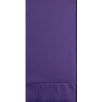Club Pack of 192 Purple 3-Ply Disposable Party Paper Guest Napkins 8