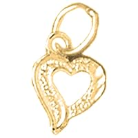 14K Yellow Gold Heart Pendant