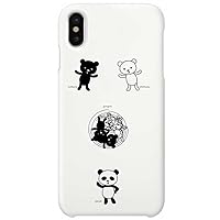otas iPhone X Case Hard PC Cover White Case Panda Rolling 888-71686