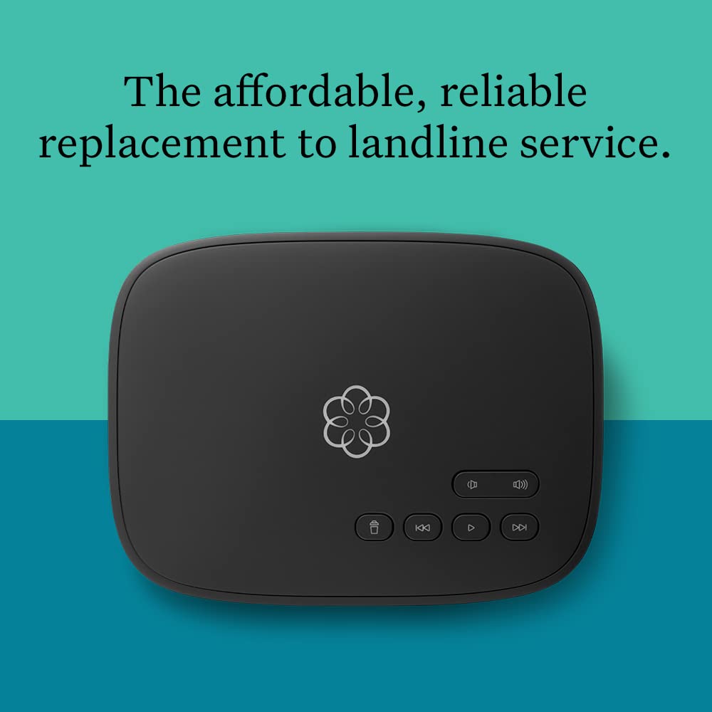Ooma Telo LTE Home Phone Service with Battery Backup. Affordable landline Replacement. Includes Call Blocking and Calling to Canada and Mexico.