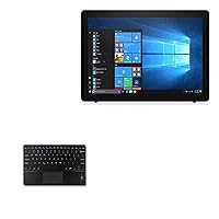 BoxWave Keyboard Compatible with Dell Latitude Tablet PC 5285 (12.3 in) - SlimKeys Bluetooth Keyboard with Trackpad, Portable Keyboard with Trackpad - Jet Black