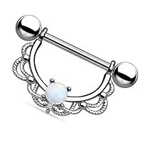 1Pcs Amazing Stainless Steel Nipple Shield Bar Ring Body Piercing Jewelry Convenient And Practical Nice Processed