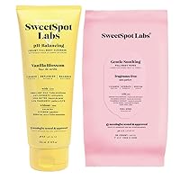 SweetSpot Labs Vanilla Blossom Feminine Wash 8 oz + Unscented Wipes 30 Count