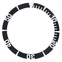 BEZEL INSERT COMPATIBLE WITH SEIKO 5 SEA URCHIN SNZ15K1, SNZF17 WATCH AUTOMATIC DIVER BLACK