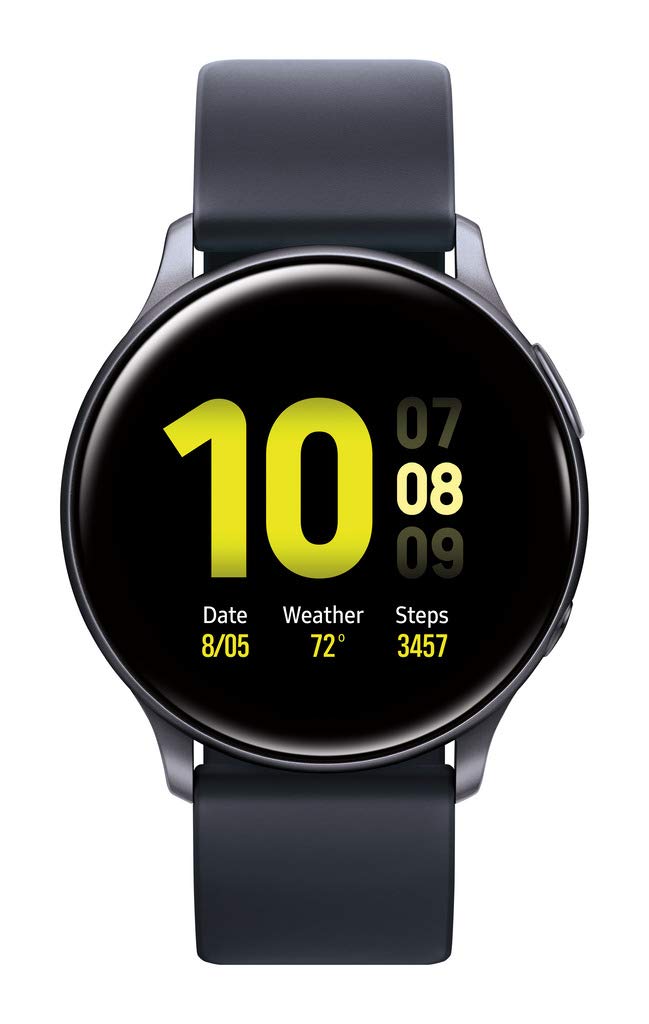 SAMSUNG Galaxy Watch Active 2 (40mm, GPS, Bluetooth) Smart Watch with Advanced Health Monitoring, Fitness Tracking, and Long Lasting Battery, Aqua Black (US Version)