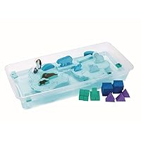 Excellerations Floating Waterproof Foam Blocks, Outdoor and Bath Toys for Toddlers, Set of 39-Pieces (Item # Subzero)