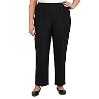 Alfred Dunner Women's Plus Size Poly Proportioned Medium Pant