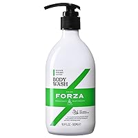 Moisturizing Body Wash for Men Dry Skin with Tea Tree & Peppermint Oil Natural Ingredients and Refreashing Scent, Reducing irritation and itchy for Skin Shower Gel 16.9oz
