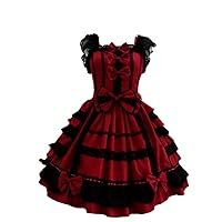 Girls Sweet Lolita Dress Princess Lace Court Skirts Cosplay Costumes