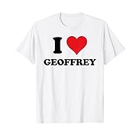 I Heart Geoffrey First Name I Love Personalized Stuff T-Shirt