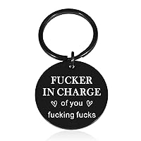Funny Boss Gifts Keychain for Men Women Boss Day Birthday Gifts for Mentors Office Gag Gifts for Coworkers Bosses Thank You Boss Lady Appreciation Gifts Employee Coworkers Christmas Gifts for Boss Him