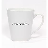 #contraceptive - Hashtag Ceramic Latte Mug 12oz