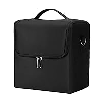 lliang Cosmetic Bag Multi Layer Cosmetic Case Professional Vanity Case With Carry Strap Large Capacity Jewellery Organizer Storage Box Makeup Bag