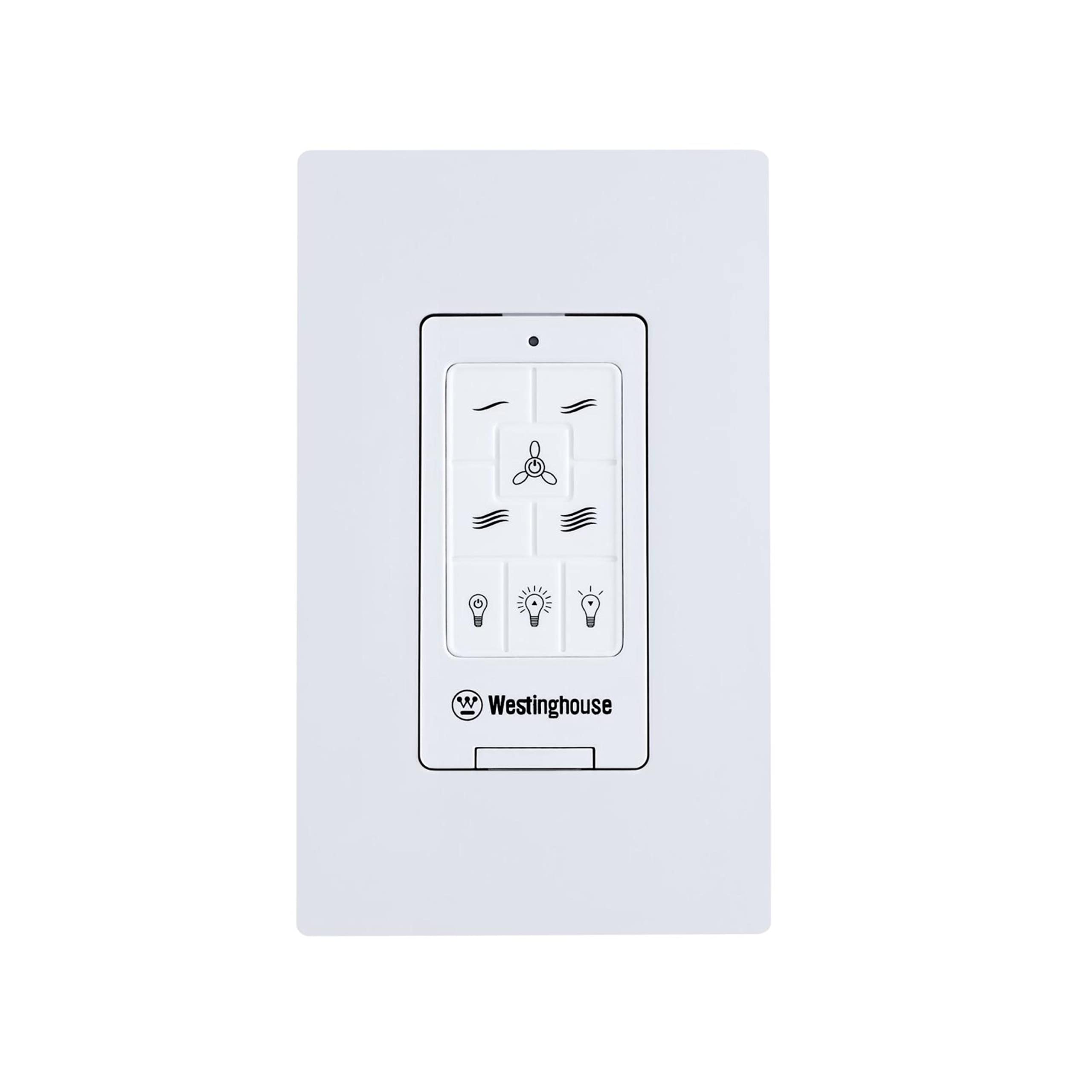 Westinghouse Lighting 7788500 Four Speed Ceiling Fan and LED Light Wall Control White