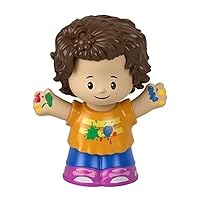 Fisher-Price Replacement Part Little People School Playset - HBW66 ~ Replacement Little Boy Art Student Figure ~ Paint on Shirt and Hands ~ Works Great with Other playsets Too!