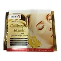 3 x Pack New Crystal 24K Gold Powder Gel Collagen Eye Mask Masks Sheet Patch, Anti Ageing Aging, Remove Bags, Dark Circles & Puffiness, Skincare, Anti Wrinkle, Moisturising, Moisture, Hydrating, Uplifting, Whitening, Remove Blemishes & Blackheads Product. Firmer, Smoother, Tone, Regeneration Of Skin. Suitable For Home Use Hot or Cold.
