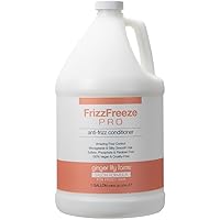 Ginger Lily Farms Salon Formula FrizzFreeze Pro Anti-Frizz Conditioner for Frizzy Hair, 100% Vegan & Cruelty-Free, 1 Gallon (128 fl oz) Refill