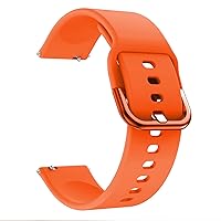 HAZELS Bracelet Accessories WatchBand 22MM for Xiaomi Haylou Solar ls05 Smart Watch Soft Silicone Replacement Straps Wristband (Color : Orange, Size : 22mm)