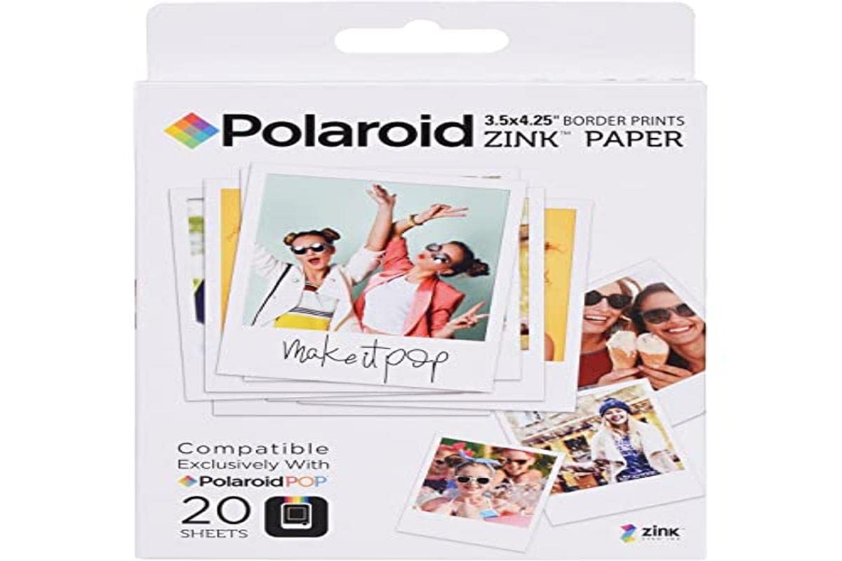 Polaroid Snap Themed Scrapbook Photo Album for Zink 2x3 Paper Projects Snap Zip Z2300 Red