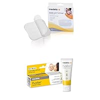 Nipple Rescue Kit | Soothing Hydrogel Pads & Nipple Cream for Breastfeeding, Includes 4 Ct Reusable Gel Pads & Purelan Lanolin, Relief for Sore Nipples from Pumping/Nursing