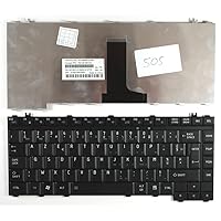 Keyboards4Laptops French Layout Black Replacement Laptop Keyboard Compatible with Toshiba Satellite A200-1GF