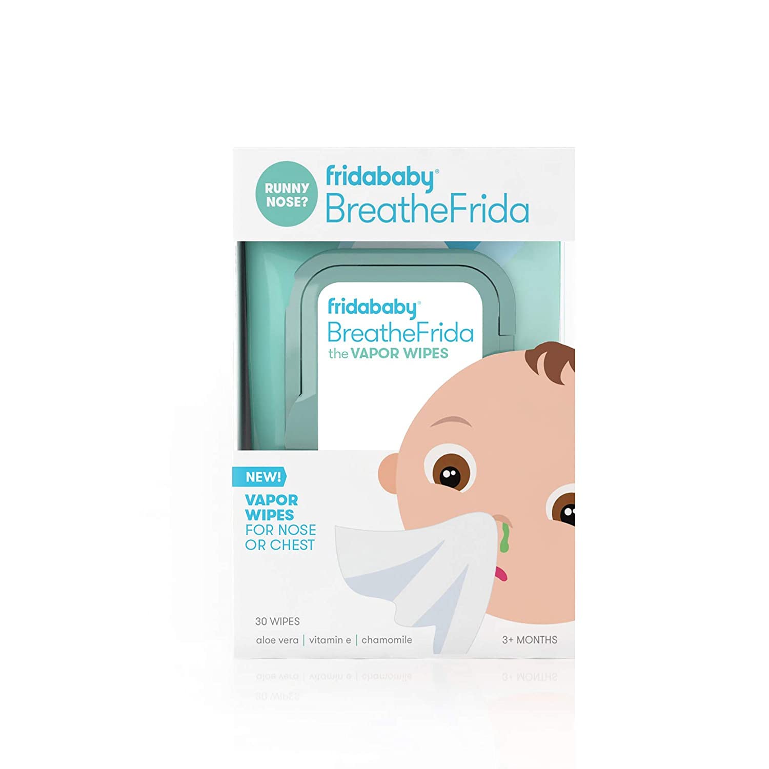 Breathefrida Vapor Wipes for Nose or Chest by Frida Baby 30 Count (Pack of 1)