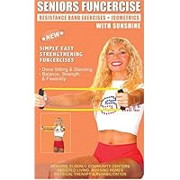Seniors / Elderly Easy Resistance Band Sitting & Standing Non Aerobic Non Impact Strength & Rehab Exercises (Includes 2 Resitance Bands) [VHS]