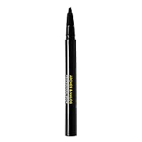 Angled Bristle Tip Waterproof Brow Pen - Water Based And Smudge Proof - Fills In Sparse Eyebrows And Gives Fuller Effect - Covers Scars Or Overplucked Brows - Dark Brown - 0.051 Oz