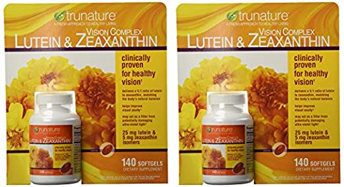 Mua Trunature Vision Complex Lutein and Zeaxanthin Supplement, 140 Count (2 Packs) trên Amazon Mỹ chính hãng 2023 | Giaonhan247