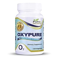 Oxypure Magnesium Oxide Colon Cleanser with Sodium Bicarbonate Veggie Capsules 120 Count