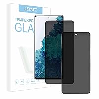 2 Pack Privacy Screen Protector for Samsung galaxy S20 FE, Privacy Tempered Glass Film [9H Hardness][Bubble-Free] [Shatter Proof] [Anti-fingerprint] [Easy Installation] Screen Protector Glass