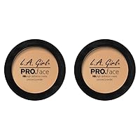 L.A. Girl Pro Face HD Matte Pressed Powder, Soft Honey, 0.25 Ounce (Pack of 6) (GPP608)