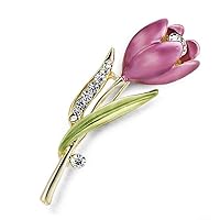 Women's Elegant Tulip Brooches Flower Pin Clothes Jewelry Accessories Very Attractive processing