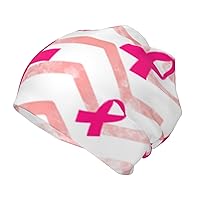 Novelty Skull Hat Breast-Cancer-Awareness Beanies Stretch Knit Beanie Hat Cap for Girls Boys Black